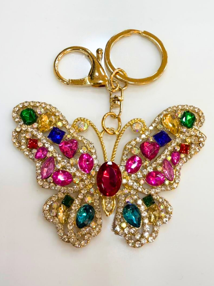 Renkli Kelebek Anahtarlık