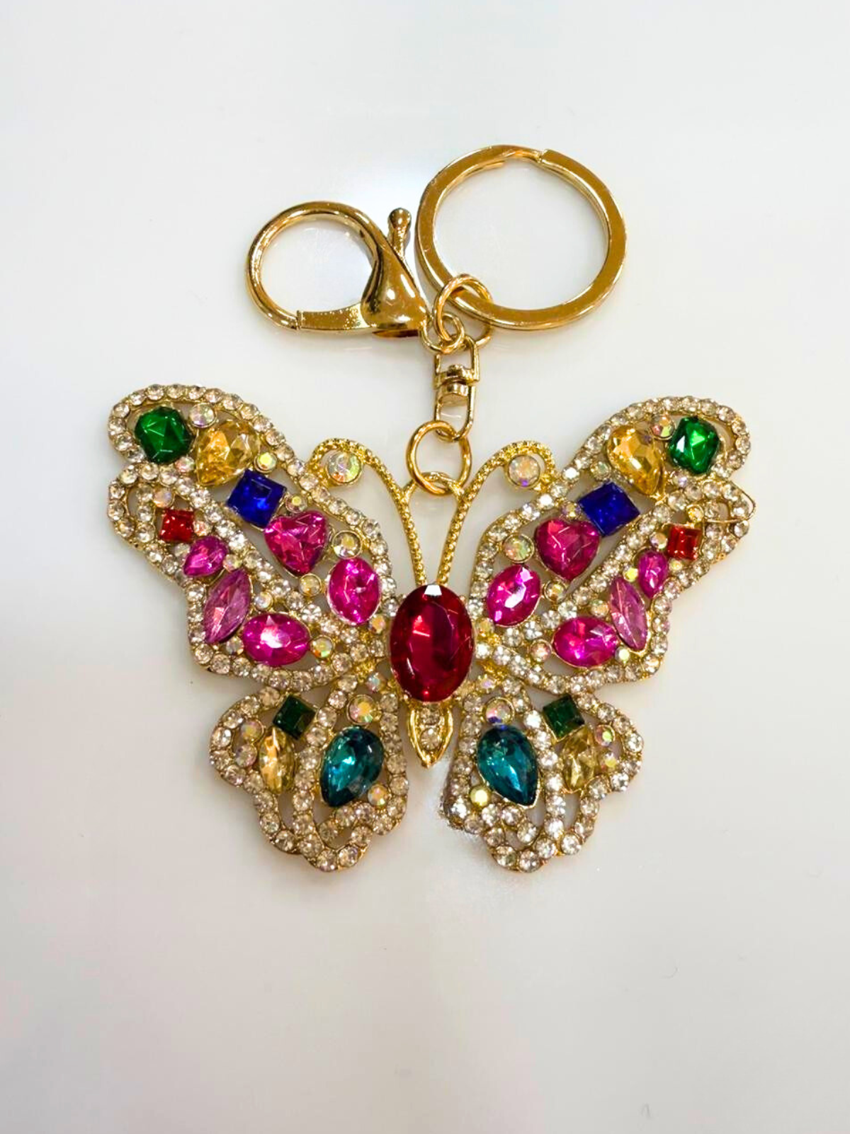 Renkli Kelebek Anahtarlık