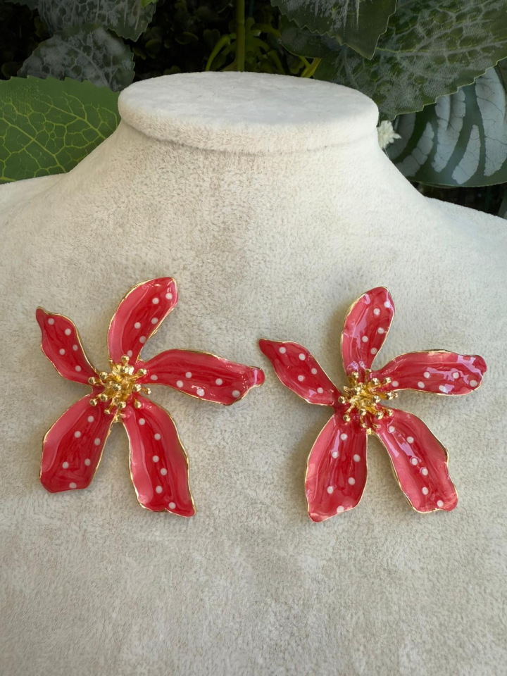 Kırmızı Kıvılcım Küpe