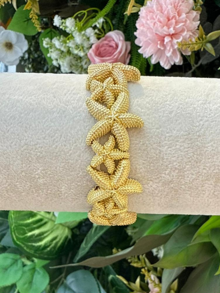 Deniz Yıldızı Altın Renk Bileklik